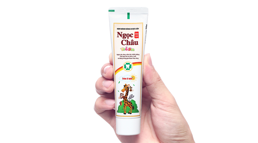 Kem đánh răng dược liệu Ngọc Châu trẻ em ngừa sâu răng