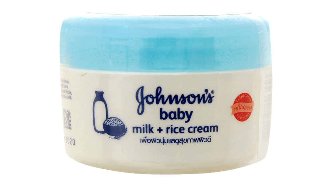 Kem Johnson's Baby milk+rice cấp ẩm, da mềm mịn