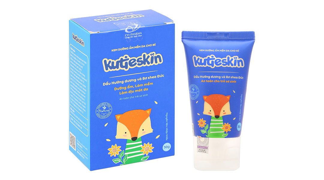 Kem dưỡng ẩm Kutieskin làm dịu, giảm khô ngứa, nứt nẻ