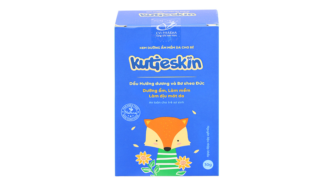 Kem dưỡng ẩm Kutieskin làm dịu, giảm khô ngứa, nứt nẻ
