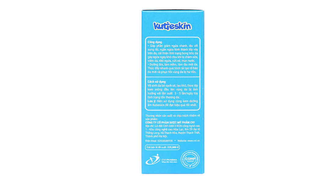 Kem bôi Kutieskin trị chàm sữa, dưỡng ẩm cho bé