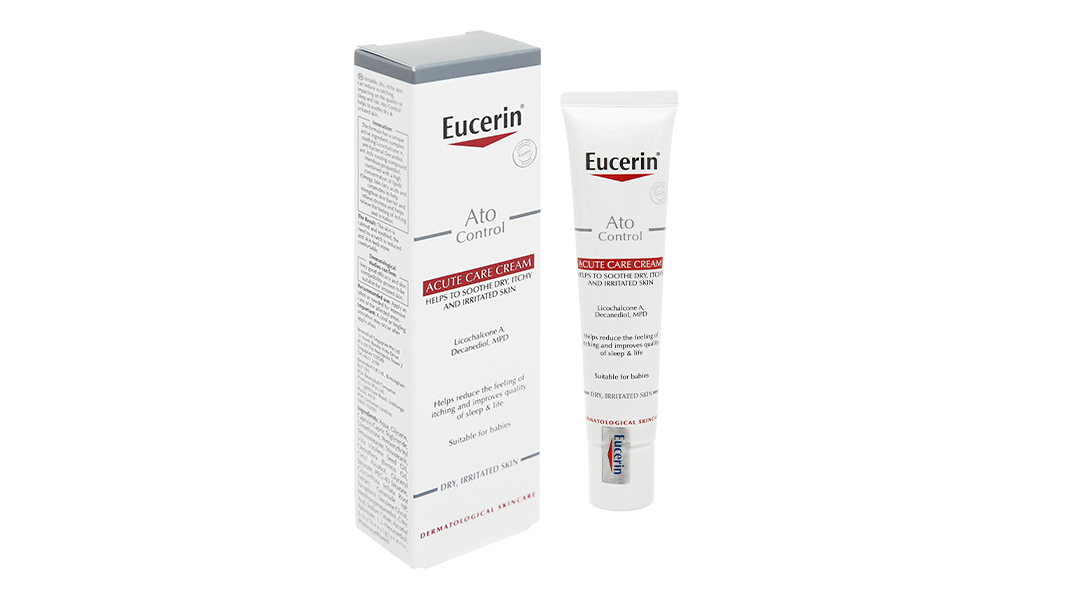 Kem Eucerin Ato Control làm dịu da, giảm khô ngứa