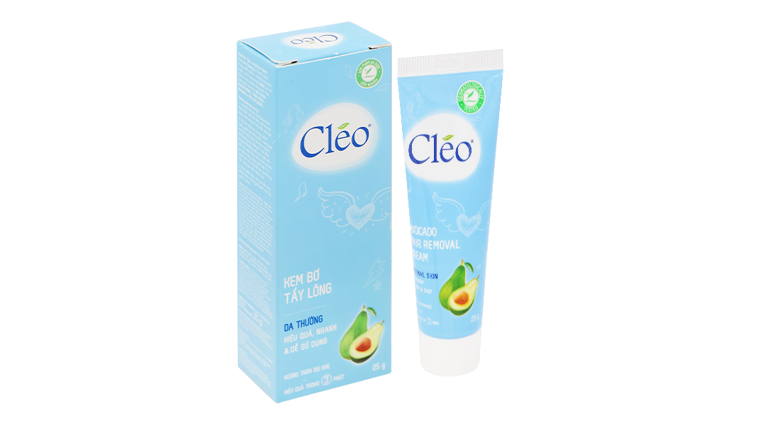 Kem tẩy lông Cléo Avocado Hair Removal Cream cho da thường