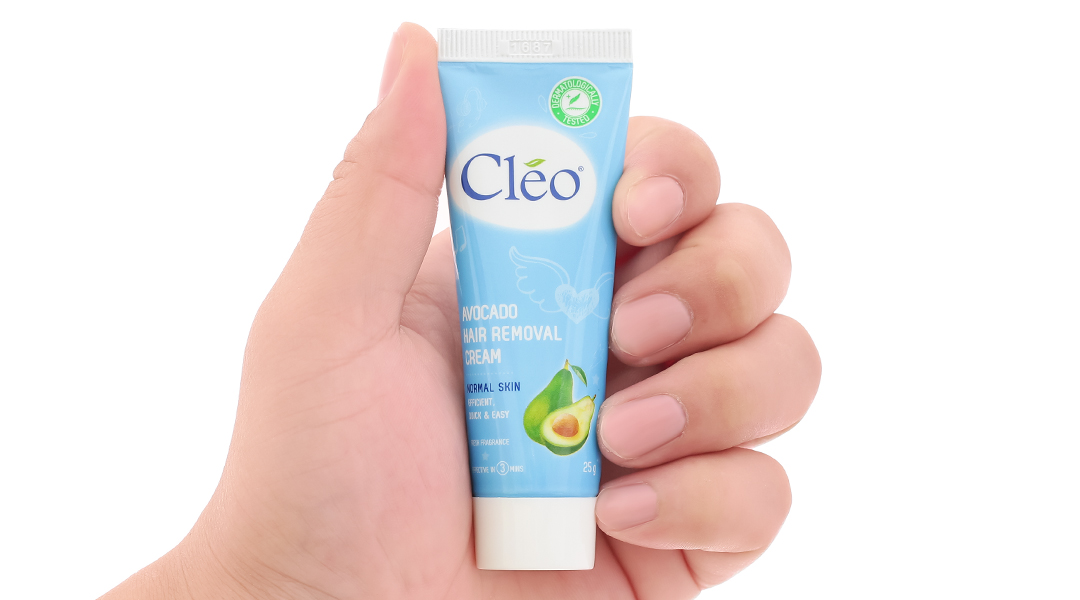 Kem tẩy lông Cléo Avocado Hair Removal Cream cho da thường