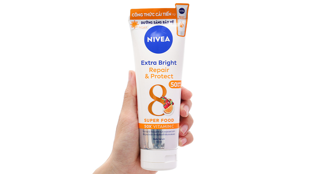 Serum dưỡng thể Nivea Extra Bright Repair & Protect dưỡng sáng da