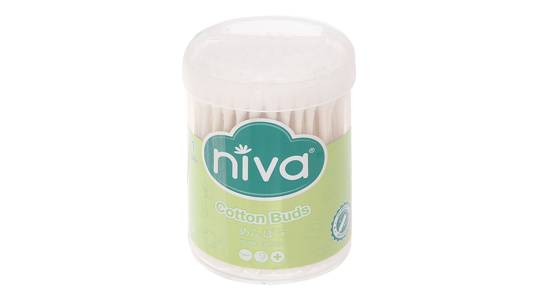 Tăm bông Niva AJ1 thân giấy đầu tròn và xoắn