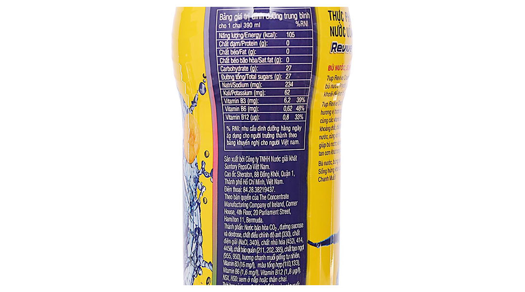 Nước ngọt Revive chanh muối bù khoáng