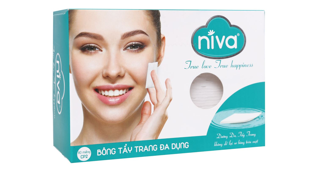 Bông tẩy trang đa dụng Niva an toàn, dịu nhẹ cho da