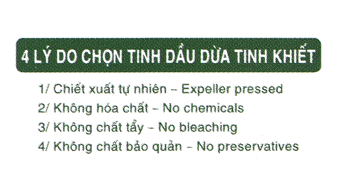 Dầu dừa tinh khiết LuckyStar giúp tóc bóng mượt, giảm gàu