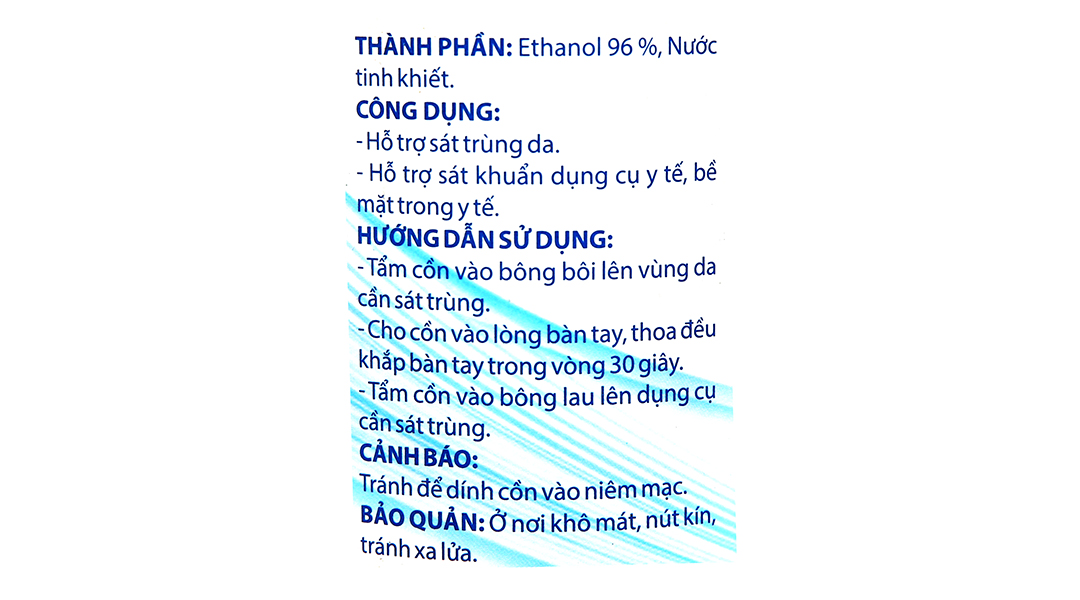 Cồn 70 độ Domesco sát trùng ngoài da