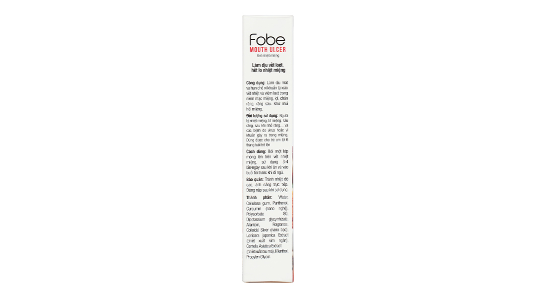 Gel Fobelife Fobe Mouth Ulcer hỗ trợ giảm nhiệt miệng