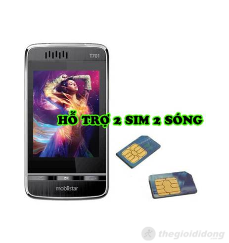 Mobiistar T701 có thể online 2 sim cùng một lúc