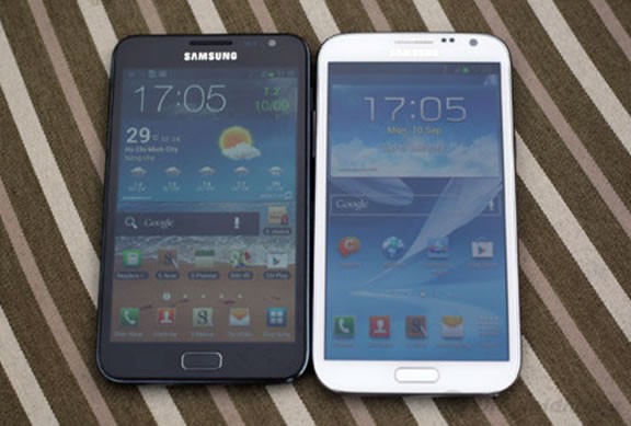 Màu sắc điện thoại Samsung Galaxy Note 2