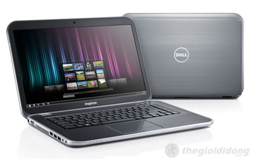 Phía trước Dell Inspiron N5420 là dãy đèn LED và khe đọc thẻ nhớ Phía trước Dell Inspiron N5420 là dãy đèn LED và khe đọc thẻ nhớ