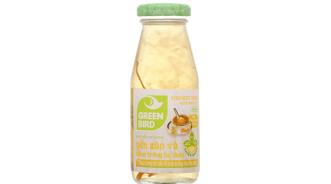 Nước yến sào và đông trùng hạ thảo Green Bird