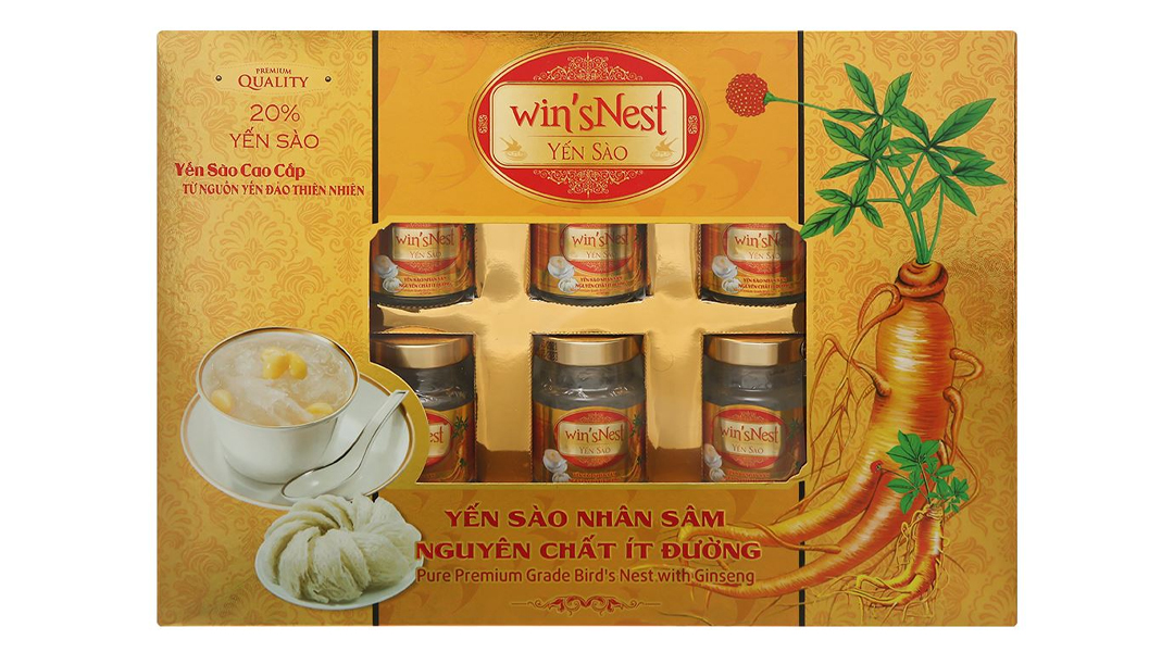 Yến Sào Win'snest Nhân Sâm nguyên chất ít đường