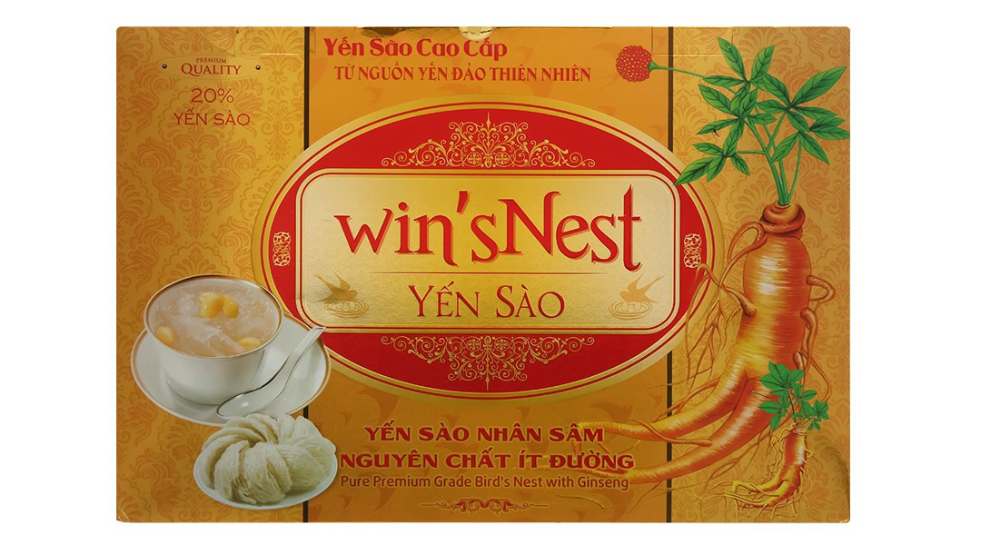 Yến Sào Win'snest Nhân Sâm nguyên chất ít đường
