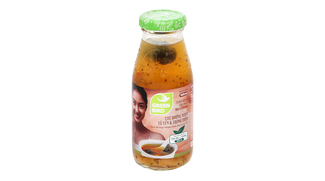 Chè dưỡng nhan tổ yến và trùng thảo Green Bird