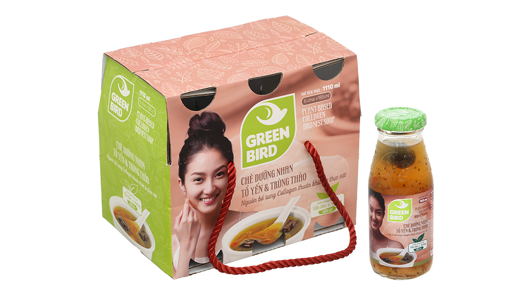 Chè dưỡng nhan Tổ Yến và Trùng Thảo Green Bird Nutrinest