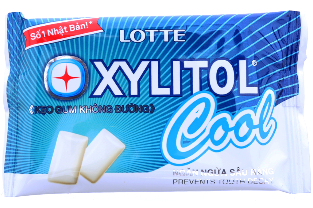 Kẹo cao su Lotte Xylitol cool vỉ 8 viên