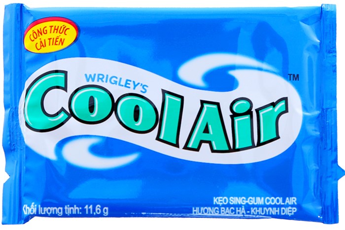 Kẹo cao su Cool Air vị bạc hà khuynh diệp vỉ 10 viên