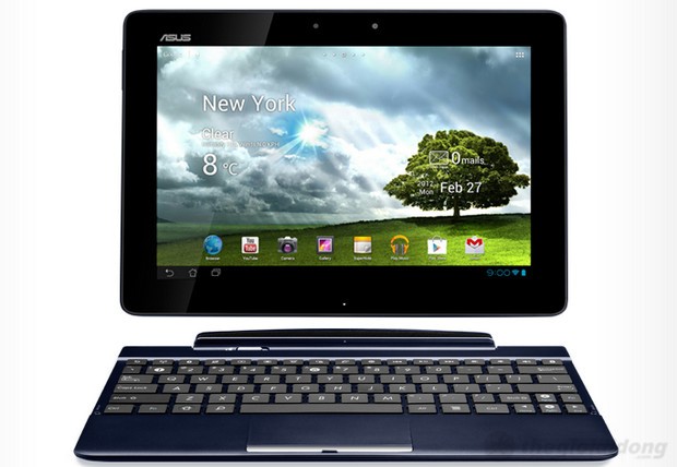 Mặt trước với màn hình 10.1” cùng webcam dùng cho video call