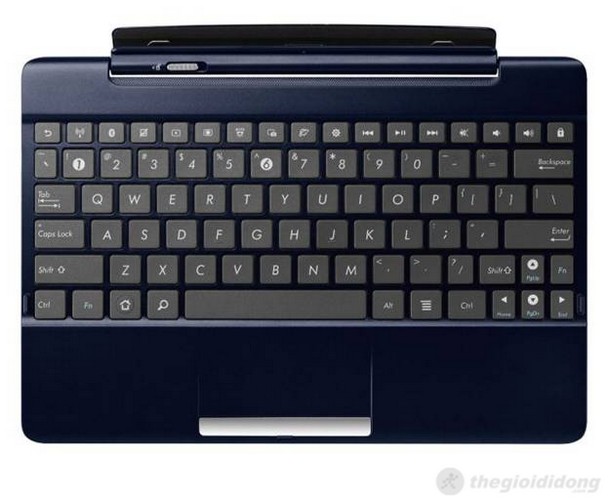 Bàn phím QWERTY cùng với touchpad đa điểm cho cảm giác sử dụng không khác trên laptop truyền thống