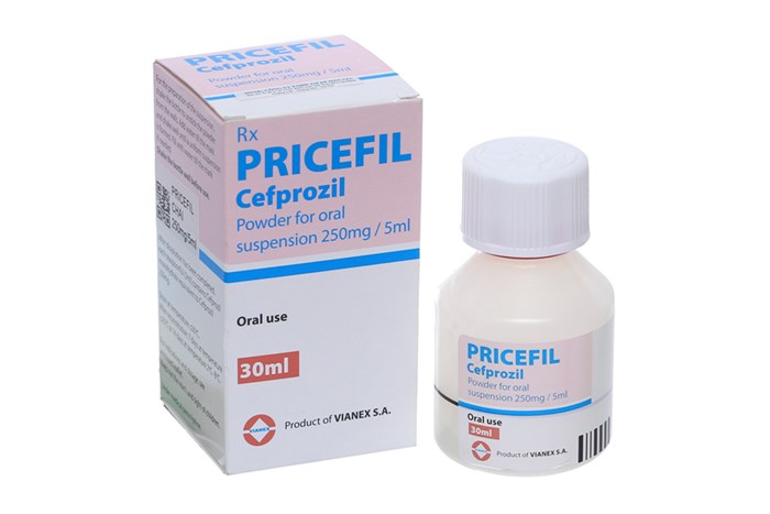 Bột pha hỗn dịch kháng sinh Pricefil