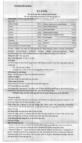 Thuốc bổ Evatos hộp 60 viên
