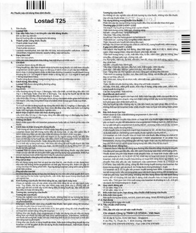 Thuốc Lostad T25 hộp 30 viên