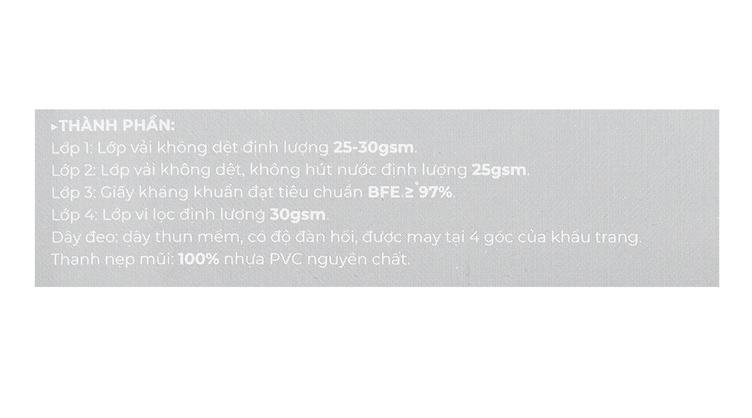 Khẩu trang y tế Mask Care 4 lớp màu xám