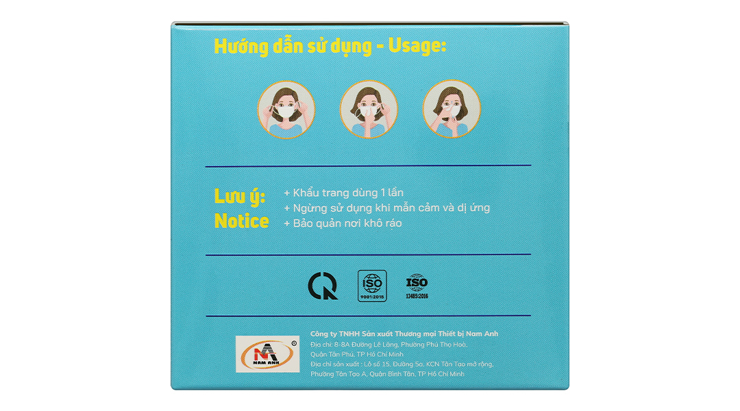 Khẩu trang y tế Famapro 4 lớp màu trắng