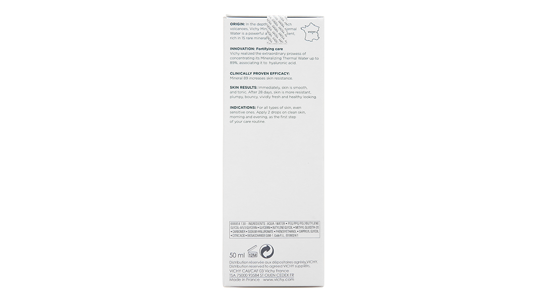 Serum Vichy Mineral 89 giúp da mềm mịn, căng mướt