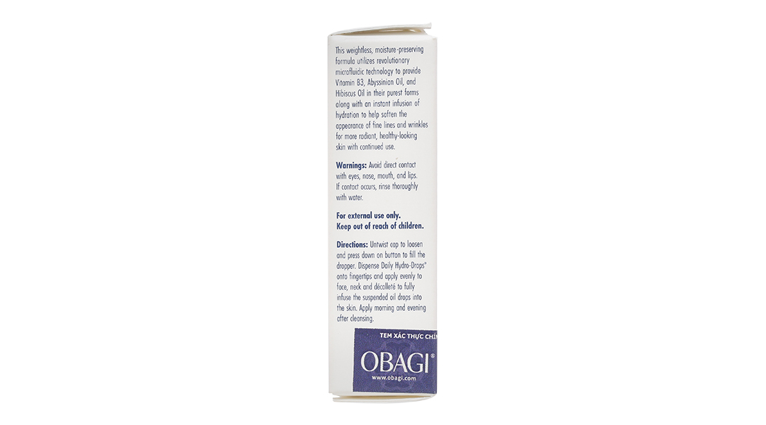 Serum Obagi Daily Hydro-Drops giúp dưỡng ẩm phục hồi da