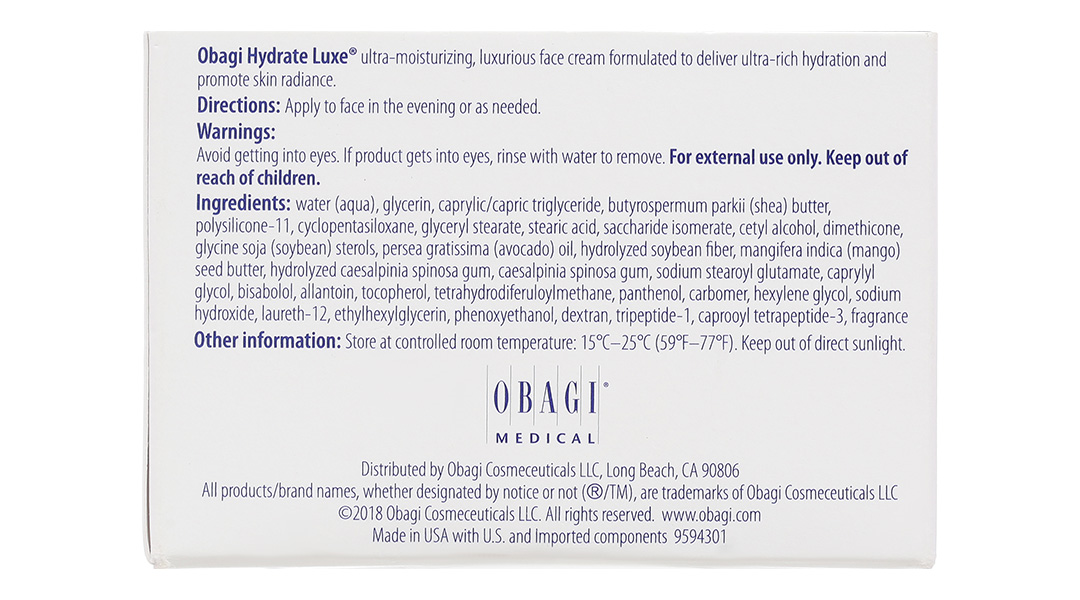 Kem dưỡng ẩm Obagi Hydrate Luxe cấp ẩm tức thì