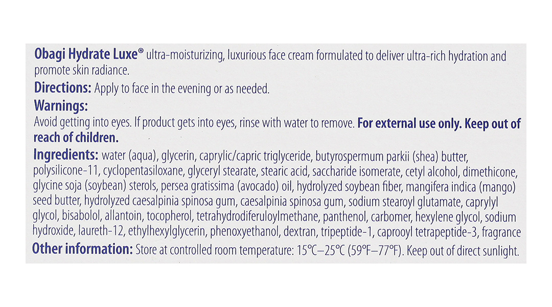 Kem dưỡng ẩm Obagi Hydrate Luxe cấp ẩm tức thì