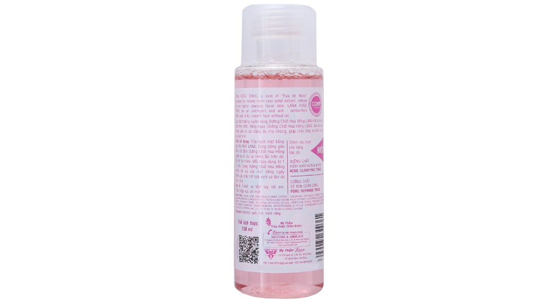 Nước hoa hồng Lana Rose Tonic sạch lỗ chân lông