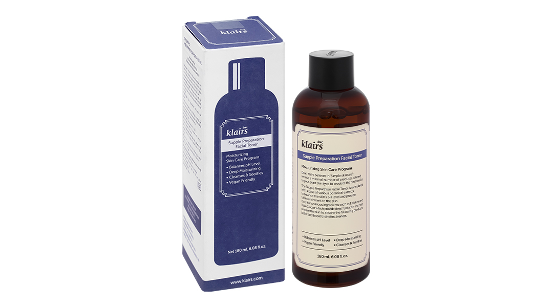 Nước hoa hồng Klairs Supple Preparation Facial cấp ẩm cho da