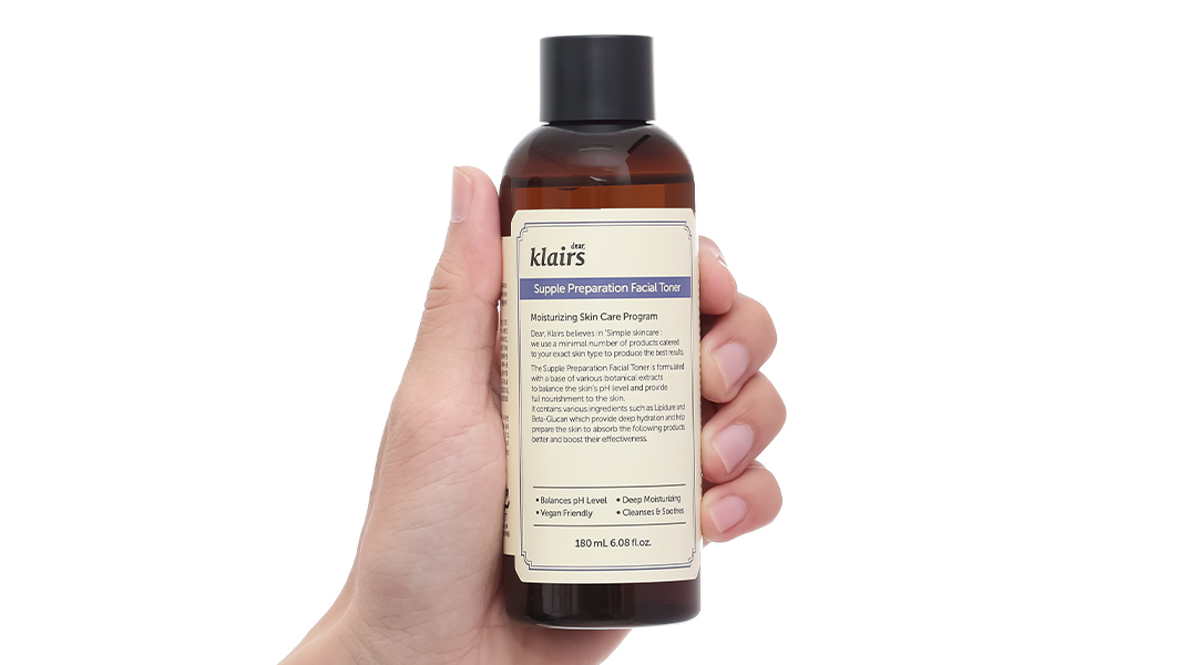 Nước hoa hồng Klairs Supple Preparation Facial cấp ẩm cho da
