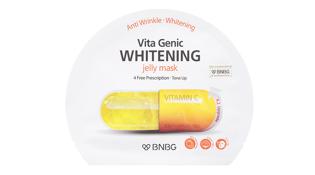 Mặt nạ BNBG Vita Genic Whitening Jelly Mask dưỡng trắng, làm sáng da