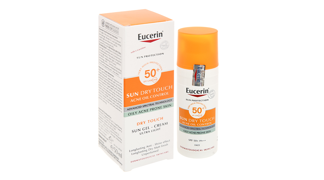 Kem chống nắng Eucerin Sun Dry Touch Acne Oil Control Face SPF 50+/PA++++