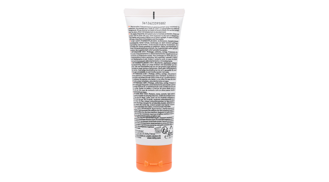 Kem chống nắng Vichy Capital Soleil Anti-Dark Spot 3-in-1 (có màu) SPF 50+