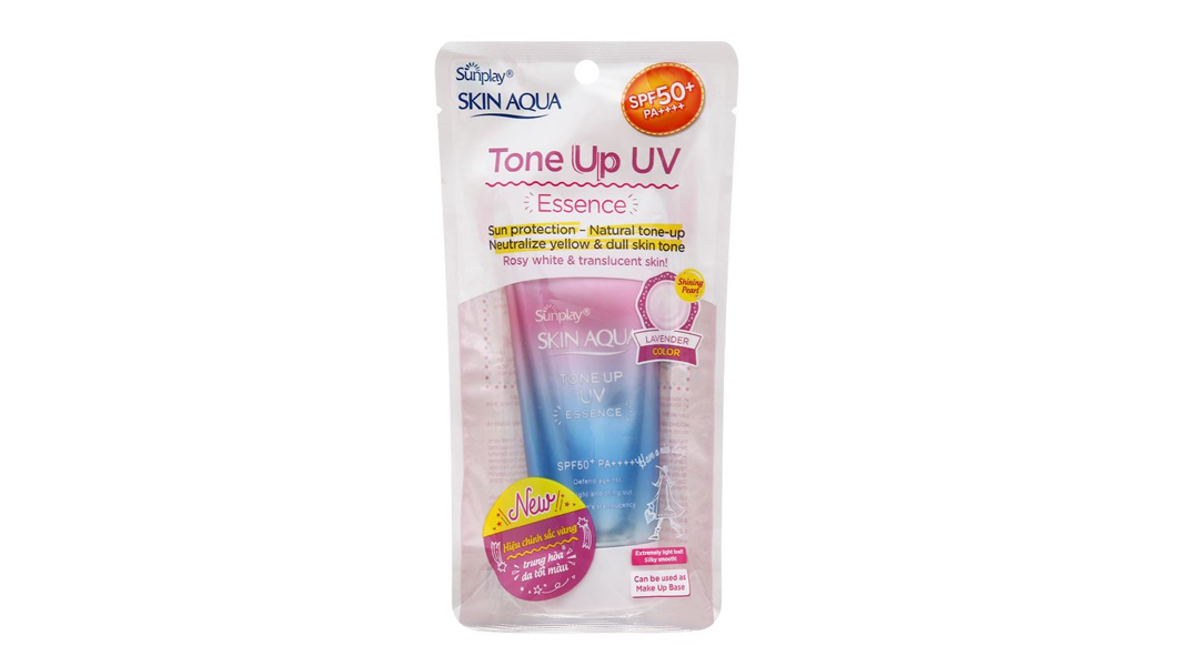 Tinh chất chống nắng Sunplay Skin Aqua Tone Up Essence Lavender SPF 50+/PA++++