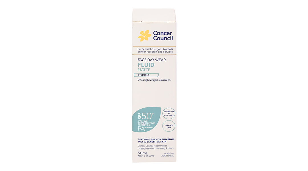 Sữa chống nắng Cancer Council Fluid Matte SPF50+ cho da mặt