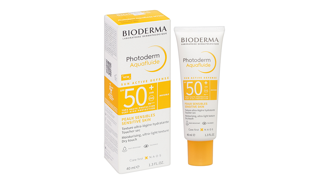 Kem chống nắng Bioderma Photoderm Aquafluide SPF50+ giảm bóng nhờn