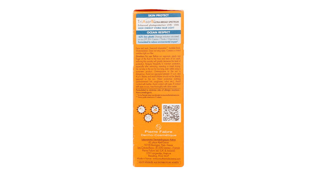 Kem chống nắng Avène Fluide SPF50+ cho da thường và da hỗn hợp