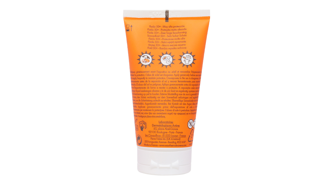Kem chống nắng Avène Fluide SPF50+ cho da thường và da hỗn hợp