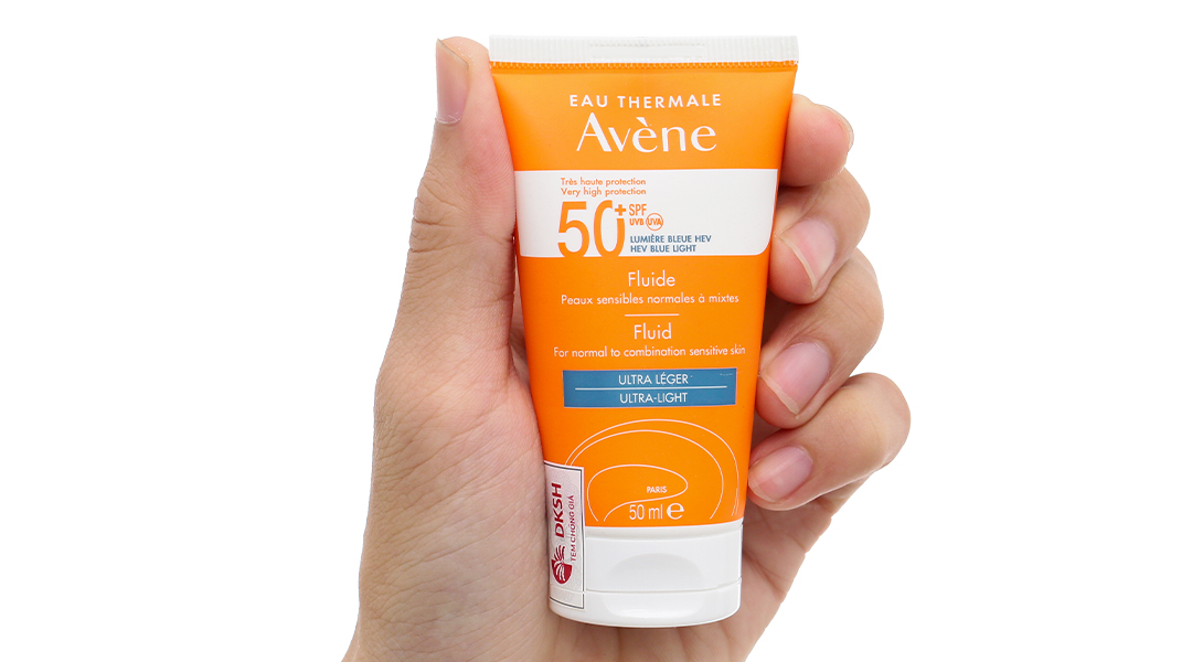 Kem chống nắng Avène Fluide SPF50+ cho da thường và da hỗn hợp
