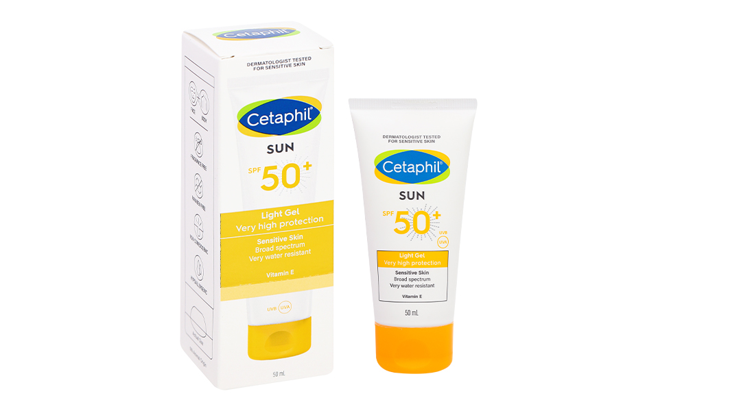 Gel chống nắng Cetaphil Sun SPF50+ dành cho da nhạy cảm