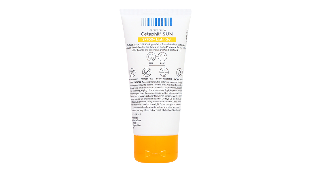 Gel chống nắng Cetaphil Sun SPF50+ dành cho da nhạy cảm